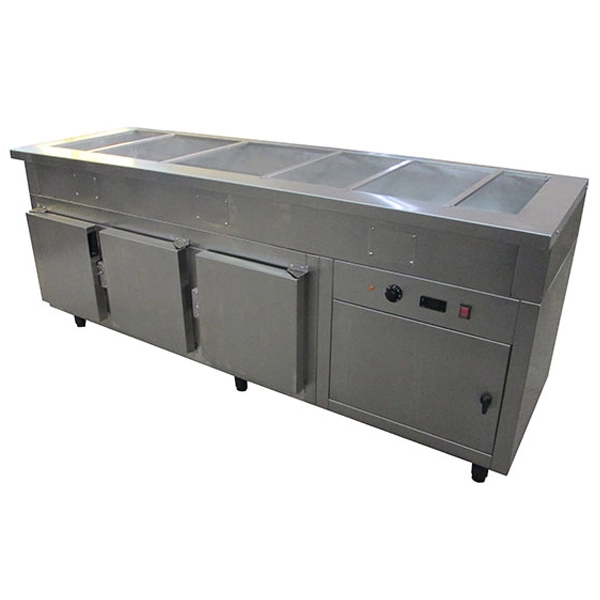 Balcão Inox Aquecido com Estufa Inferior Aquecida Balcão Inox Aquecido com Estufa Inferior Aquecida