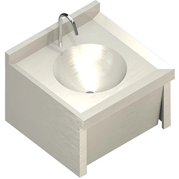 Lavatório Inox Acionamento pelo Joelho Lavatório Inox Acionamento pelo Joelho