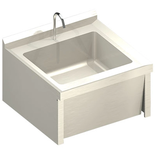 Lavatório Inox Acionamento pelo Joelho Lavatório Inox Acionamento pelo Joelho